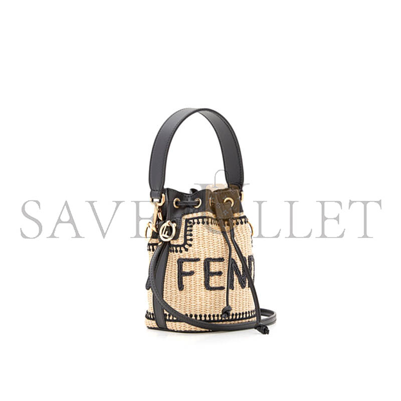 F**di mon tresor crochet straw mini bag (19*12*10cm)